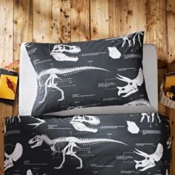 Natural History Museum Fossil Forager 100% Cotton Duvet Cover and Pillowcase Set Duvet Cover Sets, Kids, Reversible 9 Natural History Museum Fossil Forager 100% Cotton Duvet Cover and Pillowcase Set Duvet Cover Sets, Kids, Reversible -Eve Home And Furniture Shop 30747593 alt02