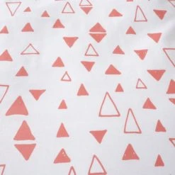 Dunelm Triangle Duvet Cover and Pillowcase Set Polycotton, Coral, Reversible -Eve Home And Furniture Shop 30747606 alt05