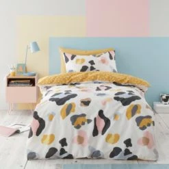 Dunelm Leopard Duvet Cover and Pillowcase Set Polycotton, Kids, Animal Print