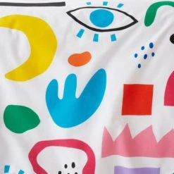 Dunelm Elements Abstract 100% Cotton Duvet Cover and Pillowcase Set Duvet Cover Sets, MultiColoured, Reversible -Eve Home And Furniture Shop 30747615 alt04