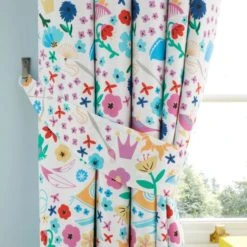Disney Princess Magical Pencil Pleat Curtains MultiColoured, Cotton, Kids -Eve Home And Furniture Shop 30747619 alt03