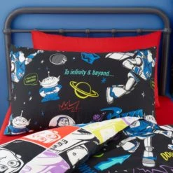 Disney Buzz Lightyear Duvet Cover and Pillowcase Set MultiColoured, Kids, Reversible -Eve Home And Furniture Shop 30747623 alt02