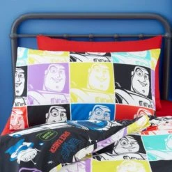 Disney Buzz Lightyear Duvet Cover and Pillowcase Set MultiColoured, Kids, Reversible -Eve Home And Furniture Shop 30747623 alt03