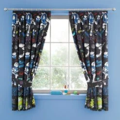 Disney Buzz Lightyear Pencil Pleat Curtains Character, Kids, Polycotton