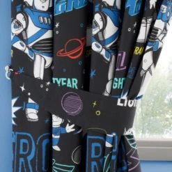 Disney Buzz Lightyear Pencil Pleat Curtains Character, Kids, Polycotton -Eve Home And Furniture Shop 30747627 alt03