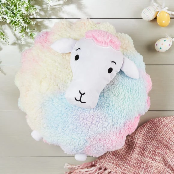 Dunelm Rainbow Sheep Character Cushion Animals, Kids Cushion, Kids 1 Dunelm Rainbow Sheep Character Cushion Animals, Kids Cushion, Kids