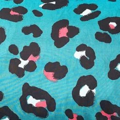 Style Lab Leopard Teal and Coral Duvet Cover and Pillowcase Set Duvet Cover Sets, Reversible, Teal (Green) -Eve Home And Furniture Shop 30749071 alt06