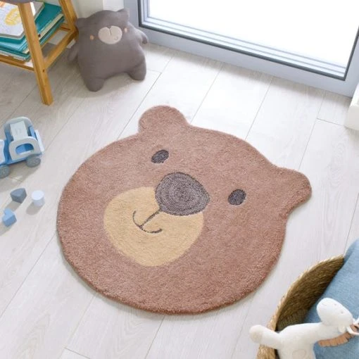 Flair Bear Face Rug Rugs, Kids, Polyester -Eve Home And Furniture Shop 30751622