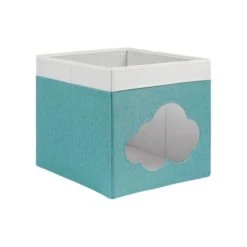 Dunelm Cloud Mesh Blue Foldable Box Storage Boxes, Folding, Polyester -Eve Home And Furniture Shop 30753855 alt02
