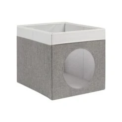 Dunelm Circle Mesh Grey Foldable Box Fabric, Storage Boxes, Polyester -Eve Home And Furniture Shop 30753856 alt02