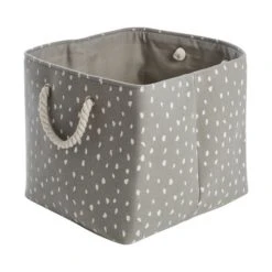 Dunelm Dotty Storage Basket Grey Storage Baskets, Spotted, Kids -Eve Home And Furniture Shop 30754132 alt02