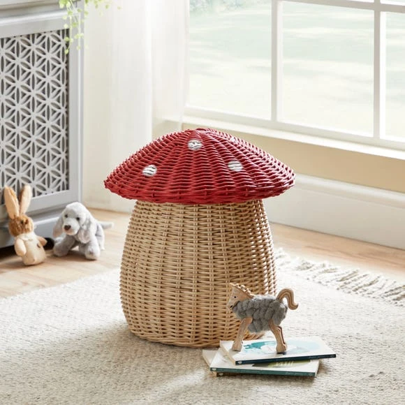 Dunelm Toadstool Red Storage Basket Kids, Animals, Rattan 1 Dunelm Toadstool Red Storage Basket Kids, Animals, Rattan