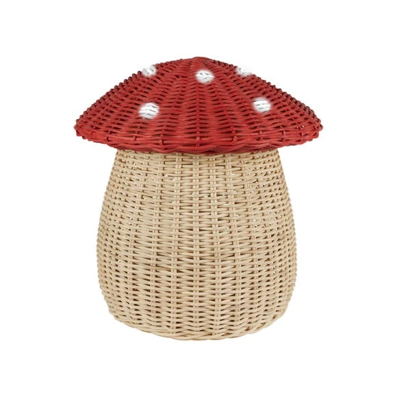 Dunelm Toadstool Red Storage Basket Kids, Animals, Rattan 2 Dunelm Toadstool Red Storage Basket Kids, Animals, Rattan - Image 2