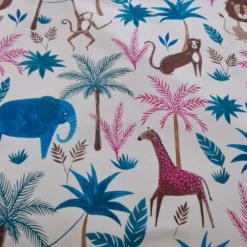 Dunelm Jungle Friends Reversible Duvet Cover and Pillowcase Set Kids, Duvet Cover Sets, Polycotton -Eve Home And Furniture Shop 30755016 alt05