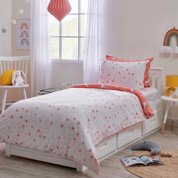 Dunelm Space Explorer Reversible Duvet Cover and Pillowcase Set Duvet Cover Sets, Kids, MultiColoured 2 Dunelm Space Explorer Reversible Duvet Cover and Pillowcase Set Duvet Cover Sets, Kids, MultiColoured - Image 2