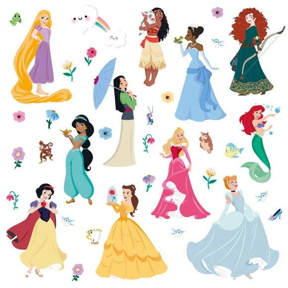 Disney Princess Magical Wall Stickers Kids, Paper, Made in the UK 2 Disney Princess Magical Wall Stickers Kids, Paper, Made in the UK - Image 2