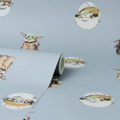 Disney Star Wars Baby Grogu Wallpaper Kids, Paper, Made in the UK -Eve Home And Furniture Shop 30757422 alt02