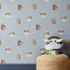 Disney Star Wars Baby Grogu Wallpaper Kids, Paper, Made in the UK -Eve Home And Furniture Shop 30757422 alt03