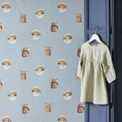 Disney Star Wars Baby Grogu Wallpaper Kids, Paper, Made in the UK -Eve Home And Furniture Shop 30757422 alt04