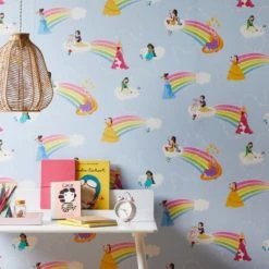 Disney Princess Magical Wallpaper Made in the UK, Paper, Kids -Eve Home And Furniture Shop 30757426 alt03