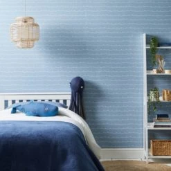 Dunelm Wave Wallpaper Made in the UK, Kids, Paper