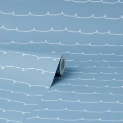 Dunelm Wave Wallpaper Made in the UK, Kids, Paper -Eve Home And Furniture Shop 30757427 alt02