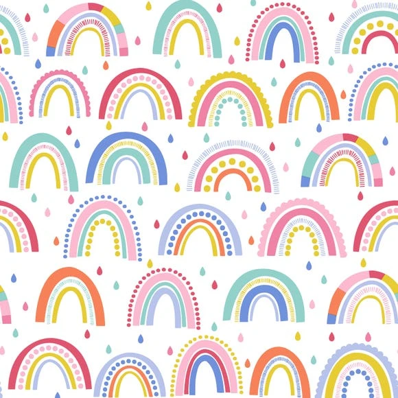 NuWallpaper Nu Wall Self Adhesive Over the Rainbow Wallpaper Kids, Paper, Made in the UK 2 NuWallpaper Nu Wall Self Adhesive Over the Rainbow Wallpaper Kids, Paper, Made in the UK - Image 2