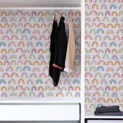 NuWallpaper Nu Wall Self Adhesive Over the Rainbow Wallpaper Kids, Paper, Made in the UK 12 NuWallpaper Nu Wall Self Adhesive Over the Rainbow Wallpaper Kids, Paper, Made in the UK -Eve Home And Furniture Shop 30757445 alt05