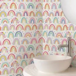 NuWallpaper Nu Wall Self Adhesive Over the Rainbow Wallpaper Kids, Paper, Made in the UK 13 NuWallpaper Nu Wall Self Adhesive Over the Rainbow Wallpaper Kids, Paper, Made in the UK -Eve Home And Furniture Shop 30757445 alt06