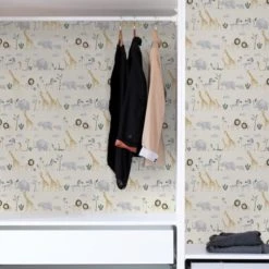 NuWallpaper Nu Wall Self Adhesive Safari Wallpaper Paper, Made in the UK, Kids -Eve Home And Furniture Shop 30757446 alt05